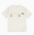 韓國 Ambler A Clothes Line Applique Embroidery Short Sleeve T-shirt【AR188】