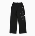 韓國 Ambler Angel And Ribbon Embroidered Pintuck 2-Way Wide Training Sweatpants【AR191】