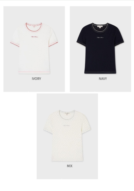 韓國 WhoAU Feminine Picot T-shirt【WA355】