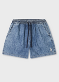 韓國 WhoAU Steve Denim Set-up Shorts【WA360】