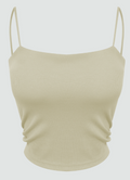 Dorosiwa FullShot Mold Fusing Cup Shirring Ribbed Tube Top (Fixed Cups)【SE1312】