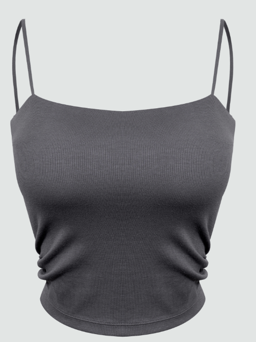 Dorosiwa FullShot Mold Fusing Cup Shirring Ribbed Tube Top (Fixed Cups)【SE1312】