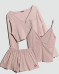 Dorosiwa 3-Piece Set Sleepy Punching Pajama Set【SE1315】