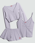 Dorosiwa 3-Piece Set Sleepy Punching Pajama Set【SE1315】