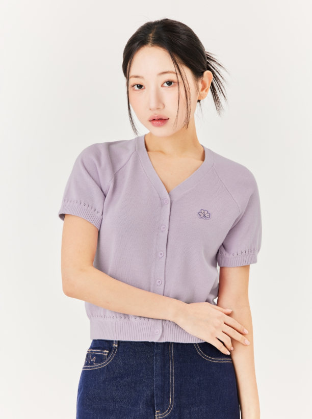 韓國 Mark Gonzales Club Women's Short Sleeve Cardigan【MG084】