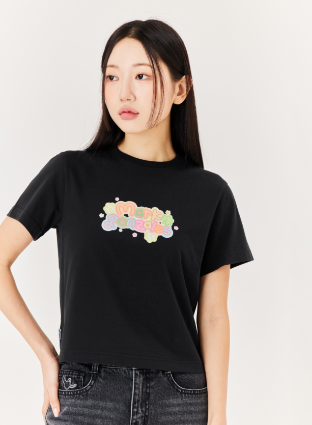 韓國 Mark Gonzales Women's Spring Typo Short Sleeve T-Shirt【MG052】