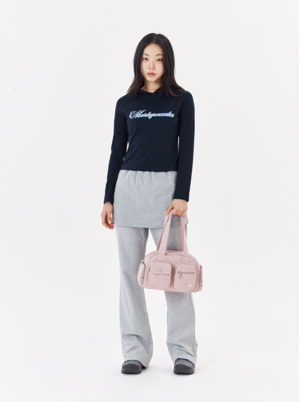 韓國 Mark Gonzales Women's Club Corduroy Crossbody Bag【MG117】