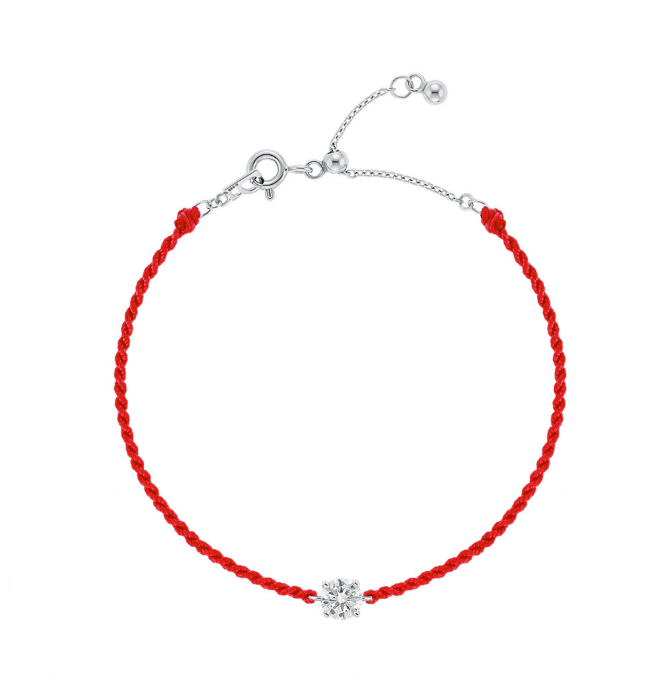 韓國 Lloyd Silver 925 Essential 0.5ct Moissanite Cord Bracelet 16cm【LD003】