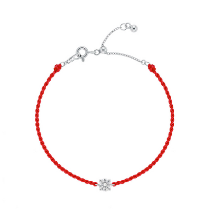 韓國 Lloyd Silver 925 Essential 0.5ct Moissanite Cord Bracelet 16cm【LD003】