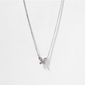 韓國 Lloyd Lucky Butterfly Pave Setting Necklace 40cm【LD005】