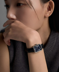 韓國 Lloyd Awesome Square Cubic Leather Watch【LD008】