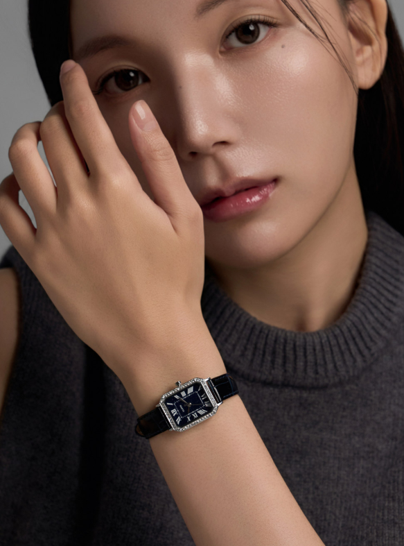 韓國 Lloyd Awesome Square Cubic Leather Watch【LD008】