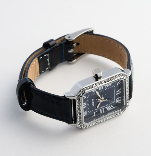 韓國 Lloyd Awesome Square Cubic Leather Watch【LD008】