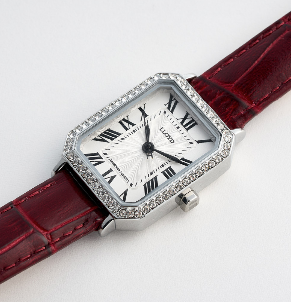 韓國 Lloyd Awesome Square Cubic Leather Watch【LD009】