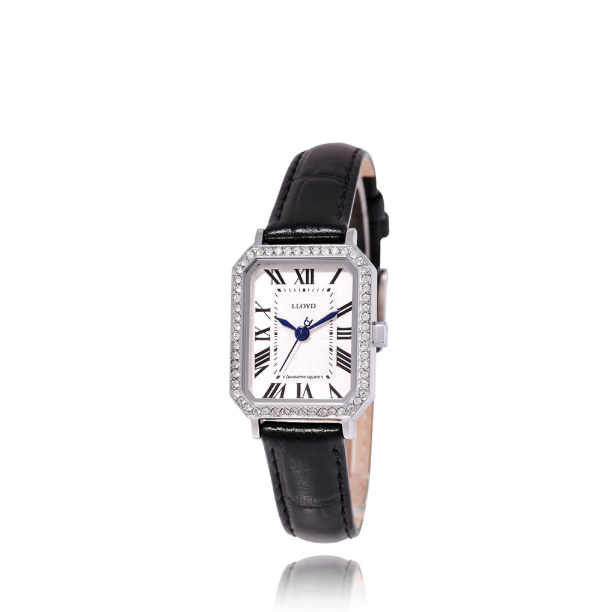 韓國 Lloyd Awesome Square Cubic Leather Watch【LD010】