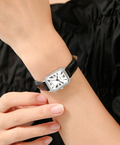 韓國 Lloyd Awesome Square Cubic Leather Watch【LD010】