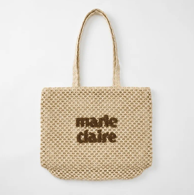 韓國 Marie Claire Basic Logo Paper Shopper Bag【SC665】