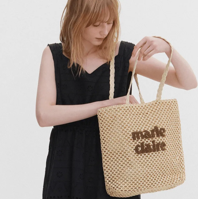 韓國 Marie Claire Basic Logo Paper Shopper Bag【SC665】
