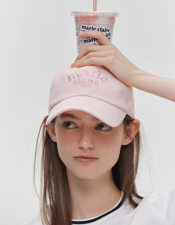 韓國 Marie Claire Arch Logo Ball Cap【SC649】