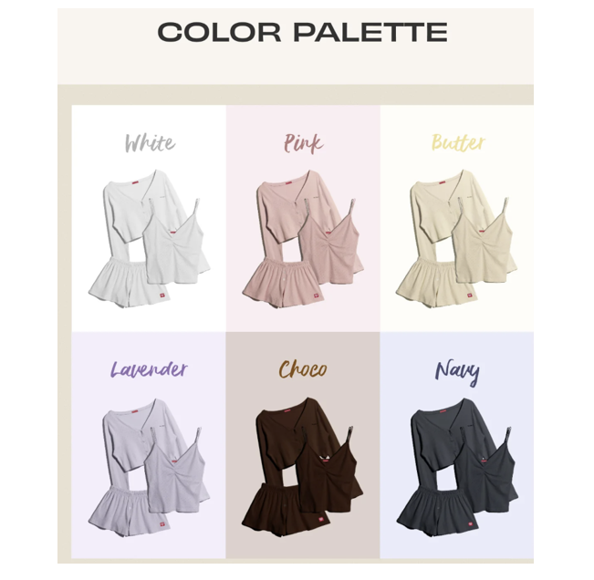 Dorosiwa 3-Piece Set Sleepy Punching Pajama Set【SE1315】