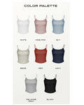 Dorosiwa FullShot Mold Modal Round Strap Camisole (Fixed Cups)【SE1320】