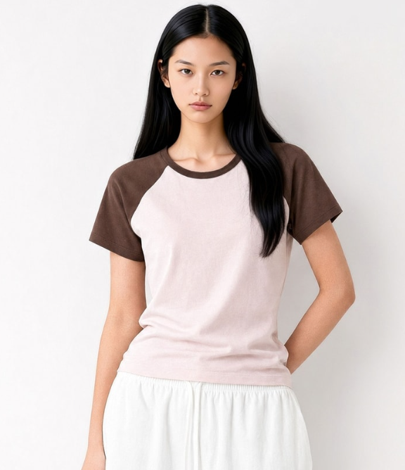 韓國 SPAO Raglan Short Sleeve Tee【SP459】