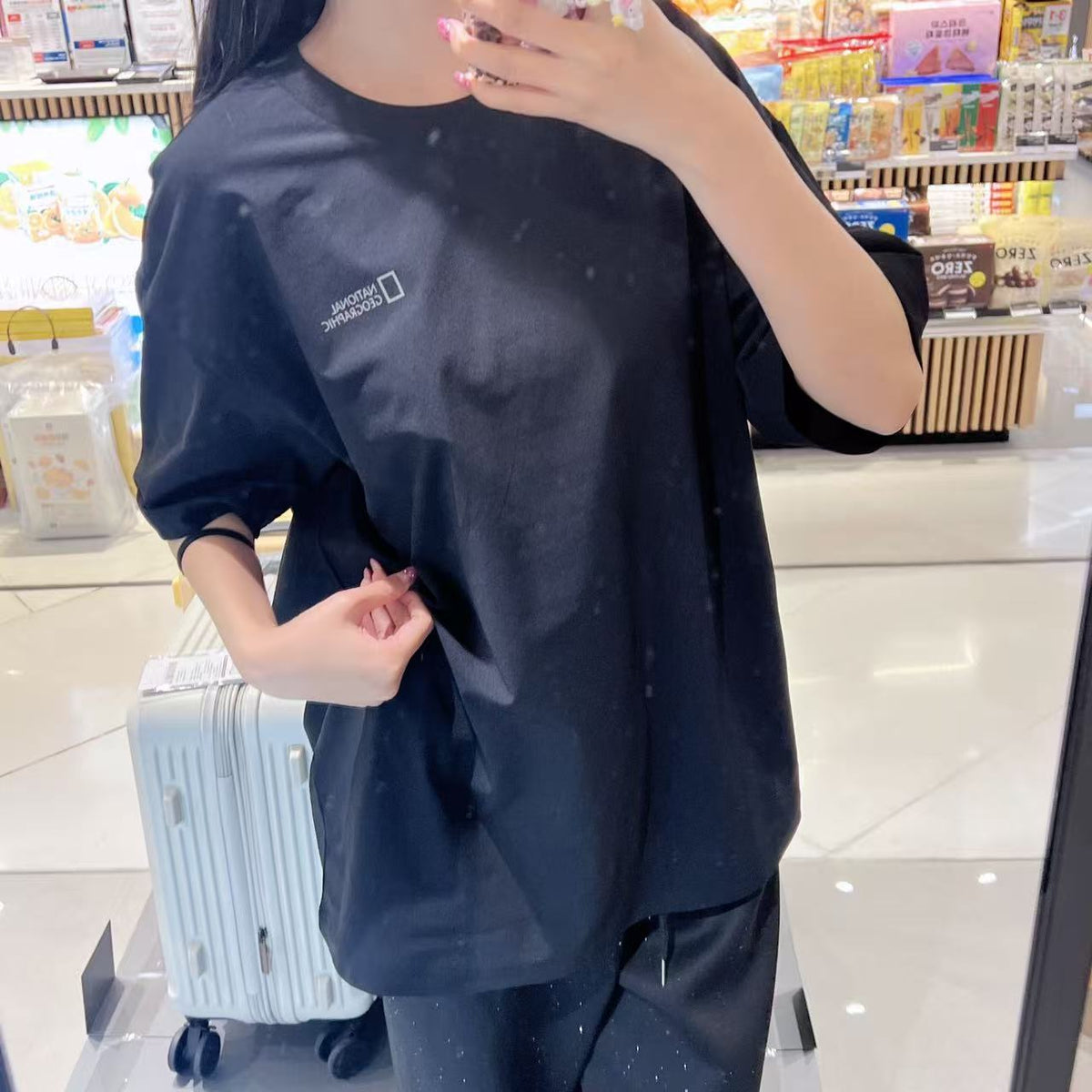 韓國 National Geographic Kraz Semi-Overfit Short Sleeve T-shirt【NG871】