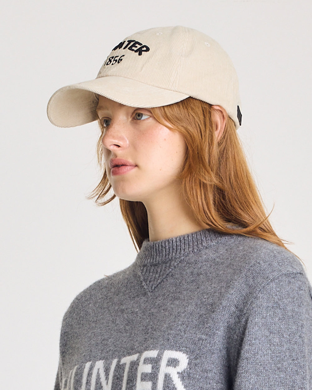 韓國 Hunter Unisex Corduroy Embroidery 1865 Cap【HR034】