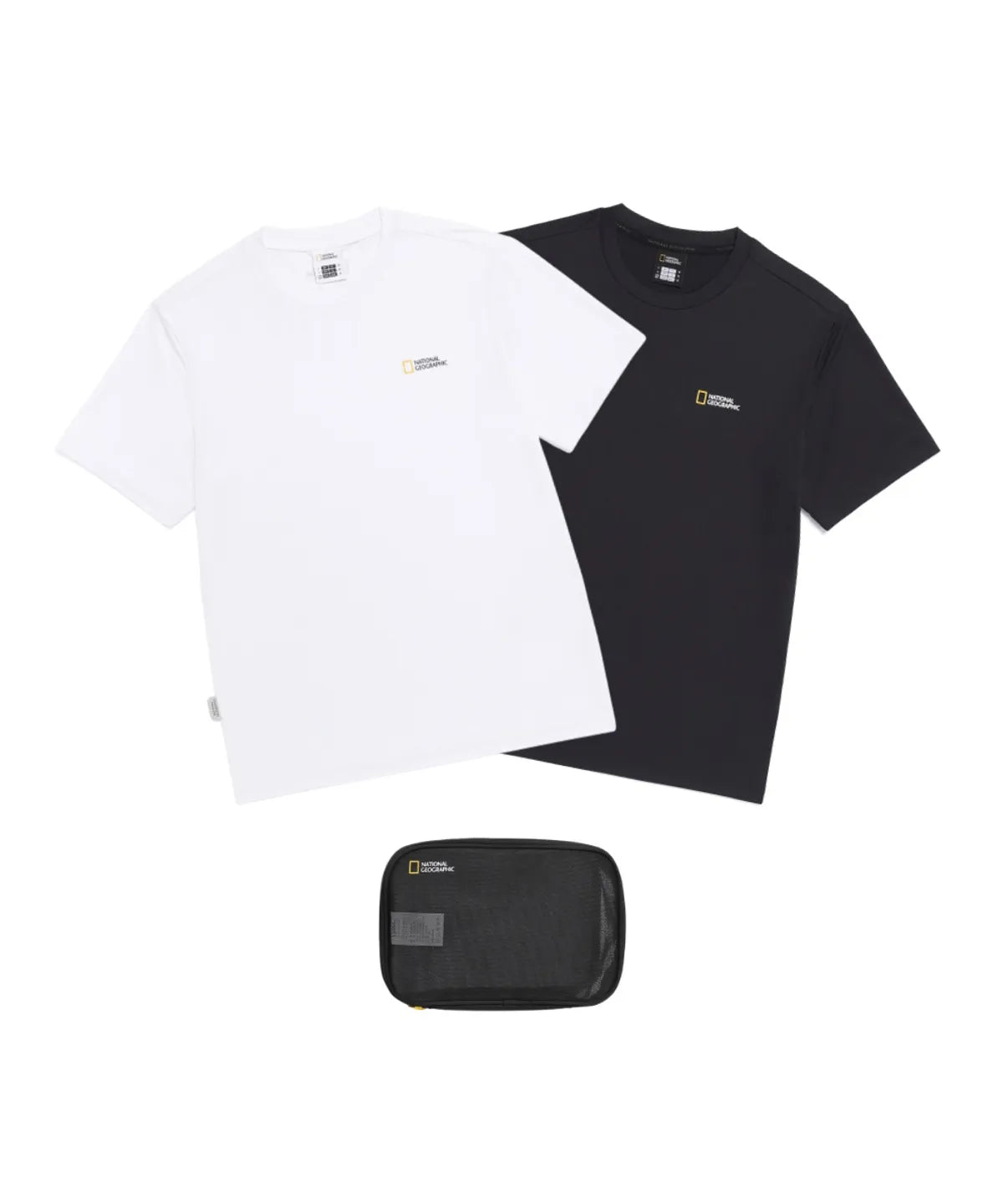 韓國 National Geographic 男女同款 Mace Functional 2-Pack Short Sleeve T-shirt【NG1088】