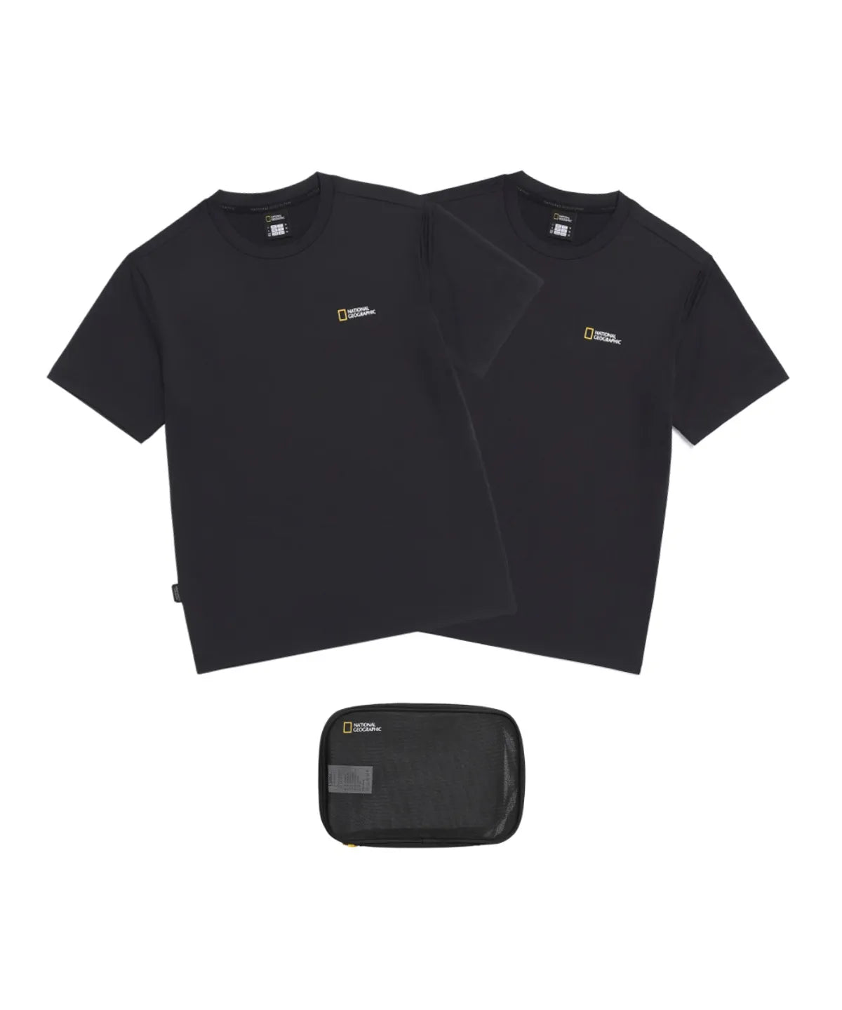 韓國 National Geographic 男女同款 Mace Functional 2-Pack Short Sleeve T-shirt【NG1088】