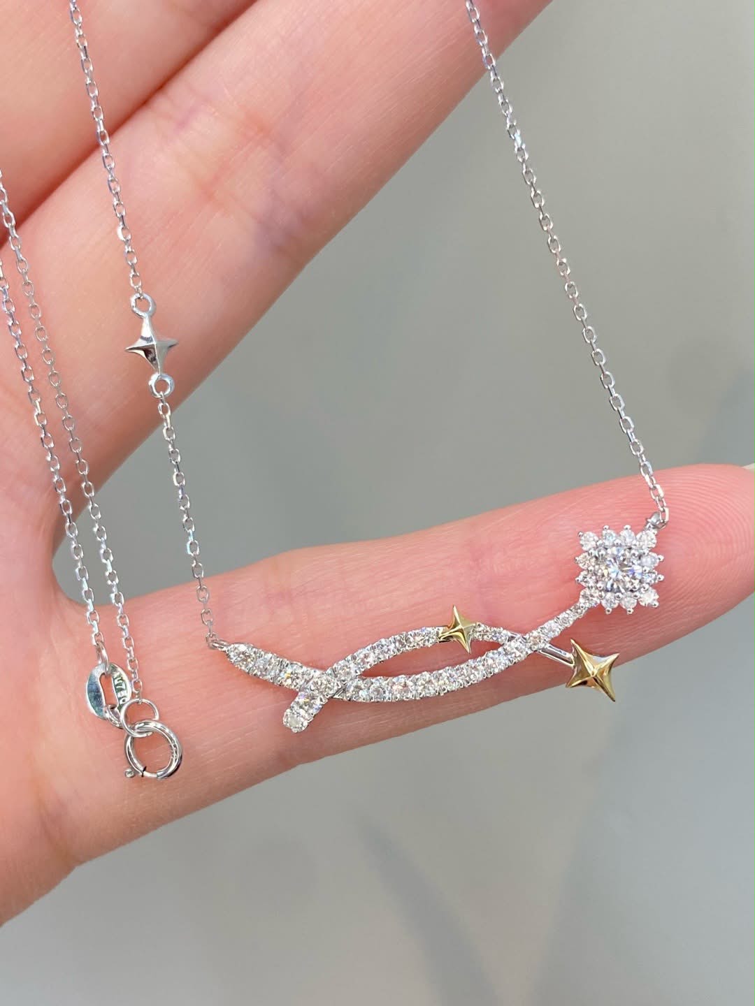 65分燦若星辰鑽石項鍊 (訂金$500，總售價為 $4,800)【SM2124】