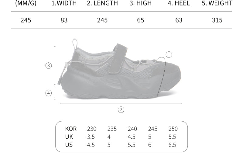 韓國 Rockfish Bryn Velcro Sneakers V2【RH016】