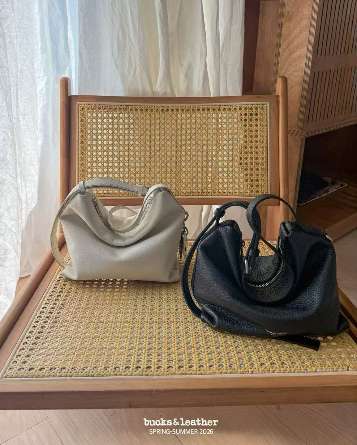 韓國 Bucks & Leather 26SS 法式淺口托特包小號【SM2316】