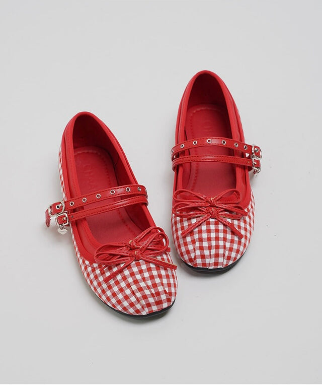 韓國 Chaakan Kitsch Ribbon Mary Jane Flats【CN056】