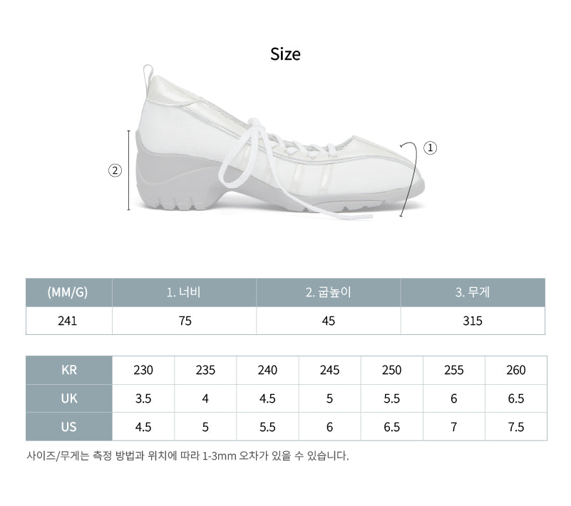 韓國 Rockfish Bliss Heel Laceup Sneakers【RH006】