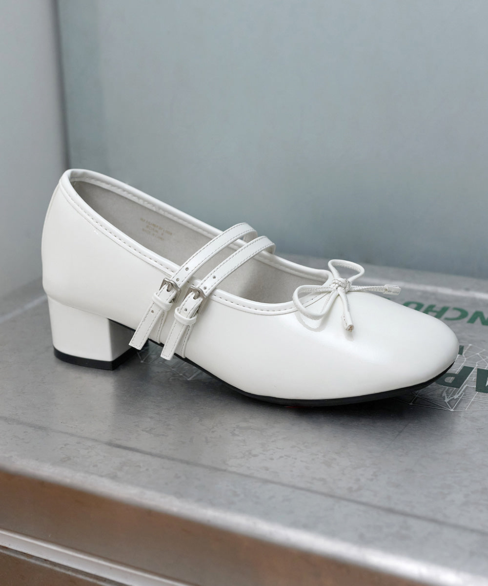 韓國 Rockfish Square Toe Two Strap Mj (4Cm)【RH011】