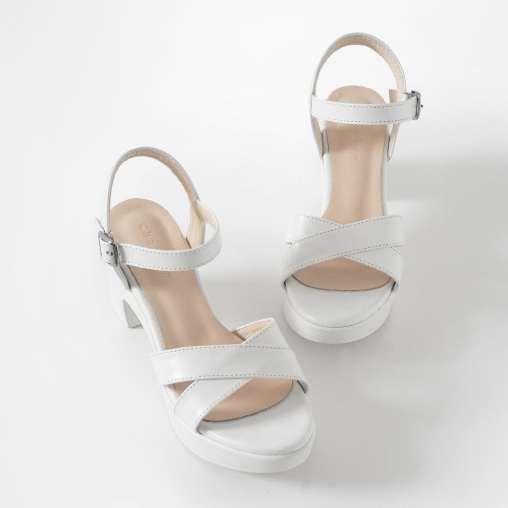 韓國 Chaakan Minute Cross Strap Sandal Heels【CN011】