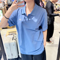 韓國 National Geographic Caridi Piqué Short Sleeve Collared T-shirt【NG854】
