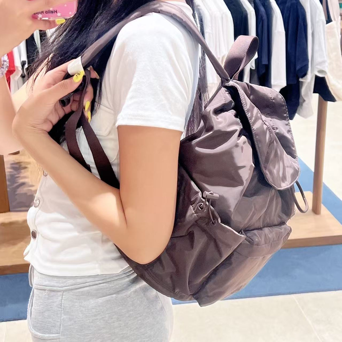 韓國 Marithe Francois Girbaud Classic Logo Flap Backpack【MD337】