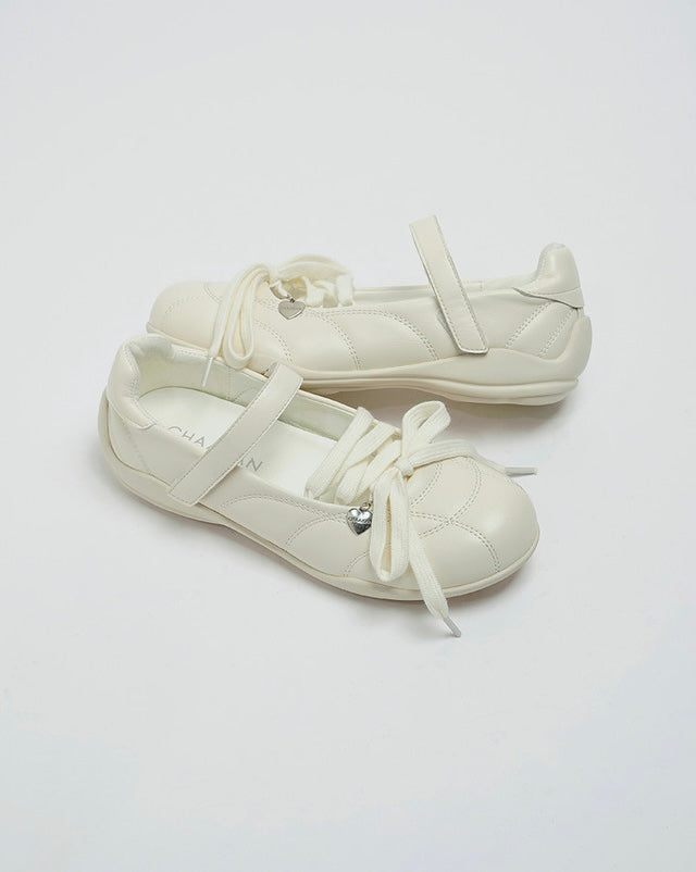 韓國 Chaakan Cocomel Quilted Mary Jane Sneakers【CN031】