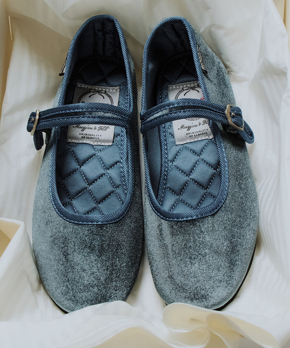 韓國 Rockfish Bella Quilted Maryjanes【RH013】
