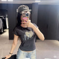 韓國 Mucent Sierra Leopard Heart Tee【MU262】