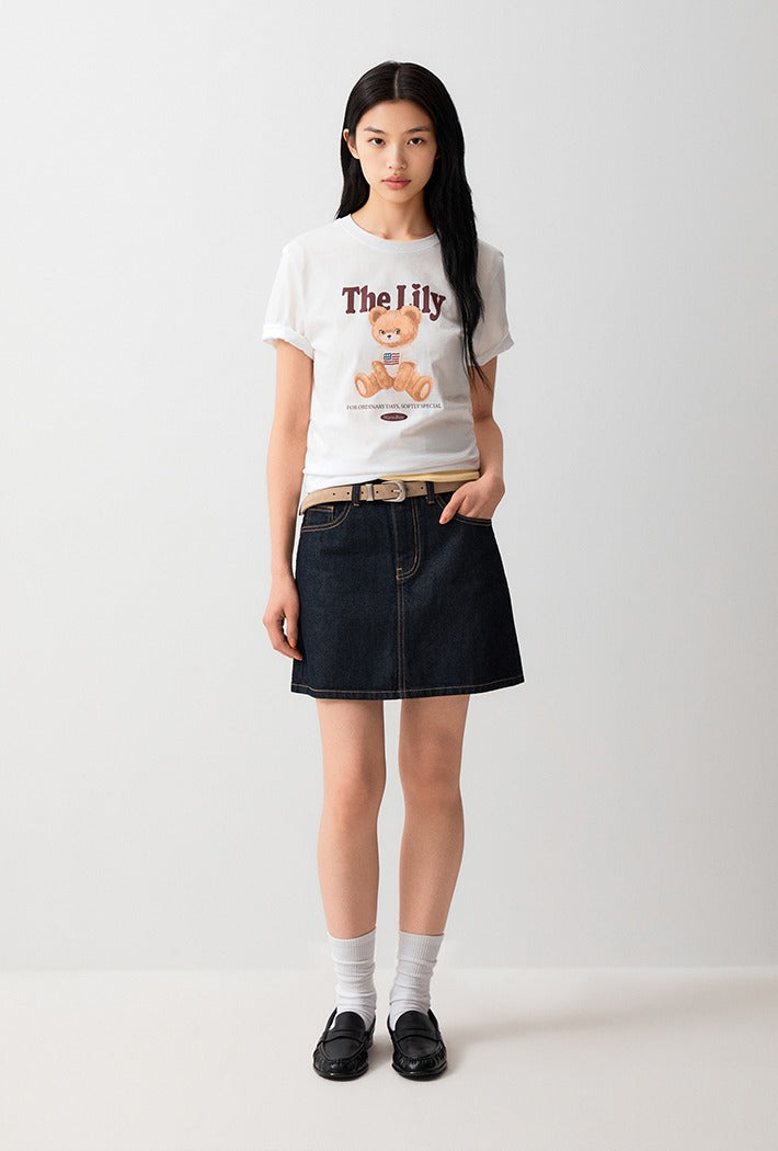 韓國 SPAO Denim Mini Skirt【SP430】