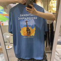 韓國 National Geographic Ratel Regen Animal Big Graphic Semi-Overfit Short Sleeve T-shirt【NG855】