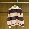 韓國 Marithe Francois Girbaud Small Classic Logo Rugby Stripe Sweatshirt【MD365】