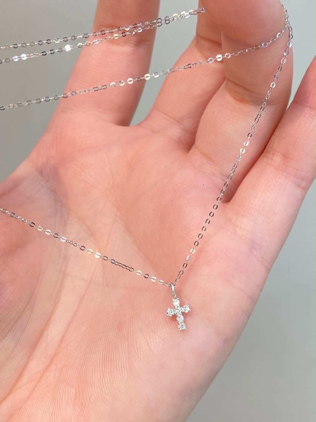 珠寶 15分 十字架鑽石項鍊【SM2081】