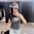 韓國 Mucent Sierra Leopard Heart Tee【MU262】