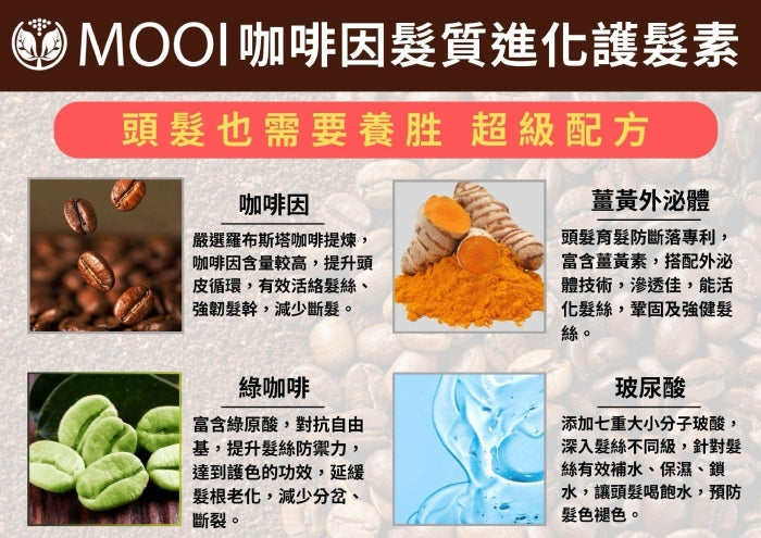 MOOI 咖啡因髮質進化護髮素 500ml【SM2471】