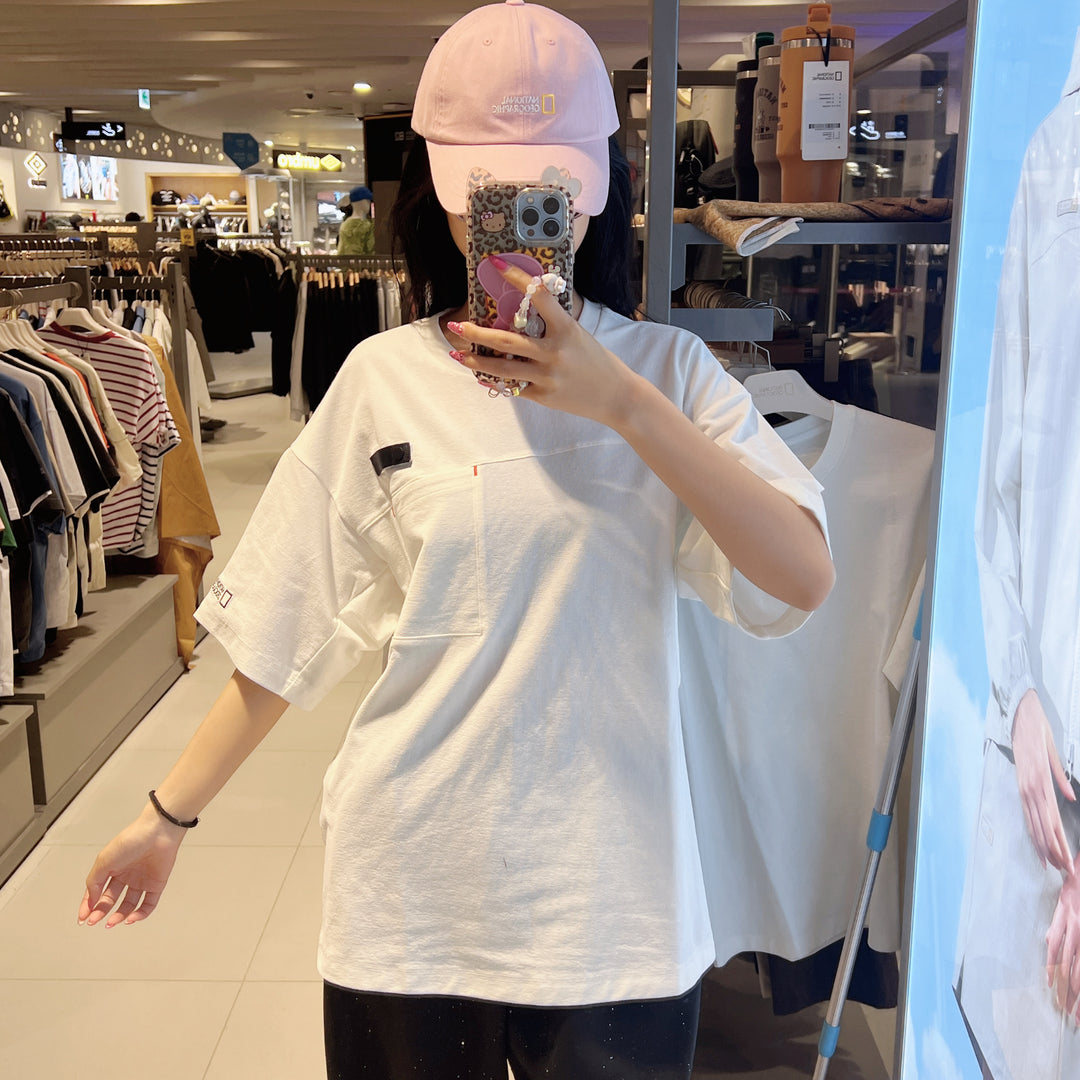 韓國 National Geographic Nature Cooling Graphic Semi-Overfit Short Sleeve T-shirt【NG956】