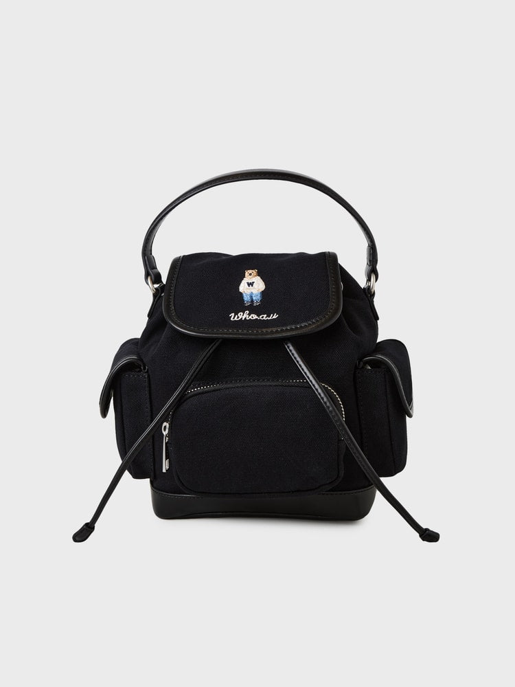韓國 WhoAU Steve Canvas Mini Backpack【WA402】